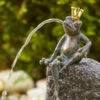 Bronzefigur Froschkönig Sitzend (Art.Nr. 89016)