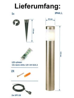 Gartenleuchte 'Albus' Von Garden-Lights (Art.Nr. 4024601) -Garten Gefuehl abatros 3 76129 2 1280x1280