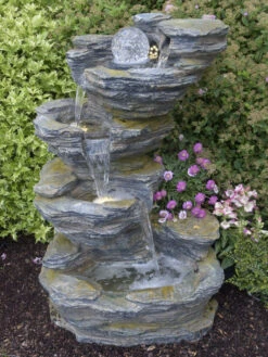 Wasserfall-Brunnen Fudong aus Polystone (Art.Nr. Gr181)