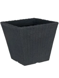 Pflanzkübel Geflecht-Dekor -Garten Gefuehl flechtkuebel eckig niedrig 1280x1280