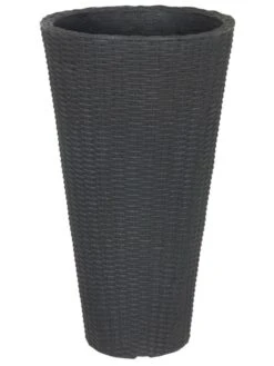 Pflanzkübel Geflecht-Dekor