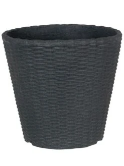 Pflanzkübel Geflecht-Dekor -Garten Gefuehl flechtkuebel rund niedrig 1280x1280