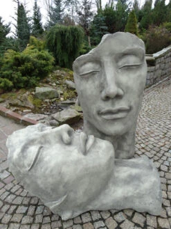 Betonbüste - Gesicht 'Frau' - Skulptur - XXL-Produkt -Garten Gefuehl gesicht mann frau 1280x1280