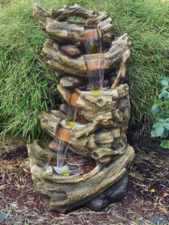 Wasserfall-Brunnen Fonto aus Polystone (Art.Nr. Gr192)